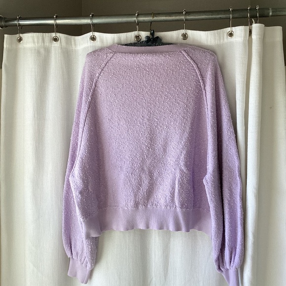 Free People Find My Friend Pullover Sweater, lilac, XS - Picture 4 of 7